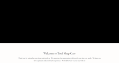 Desktop Screenshot of mytotalsleepcare.com